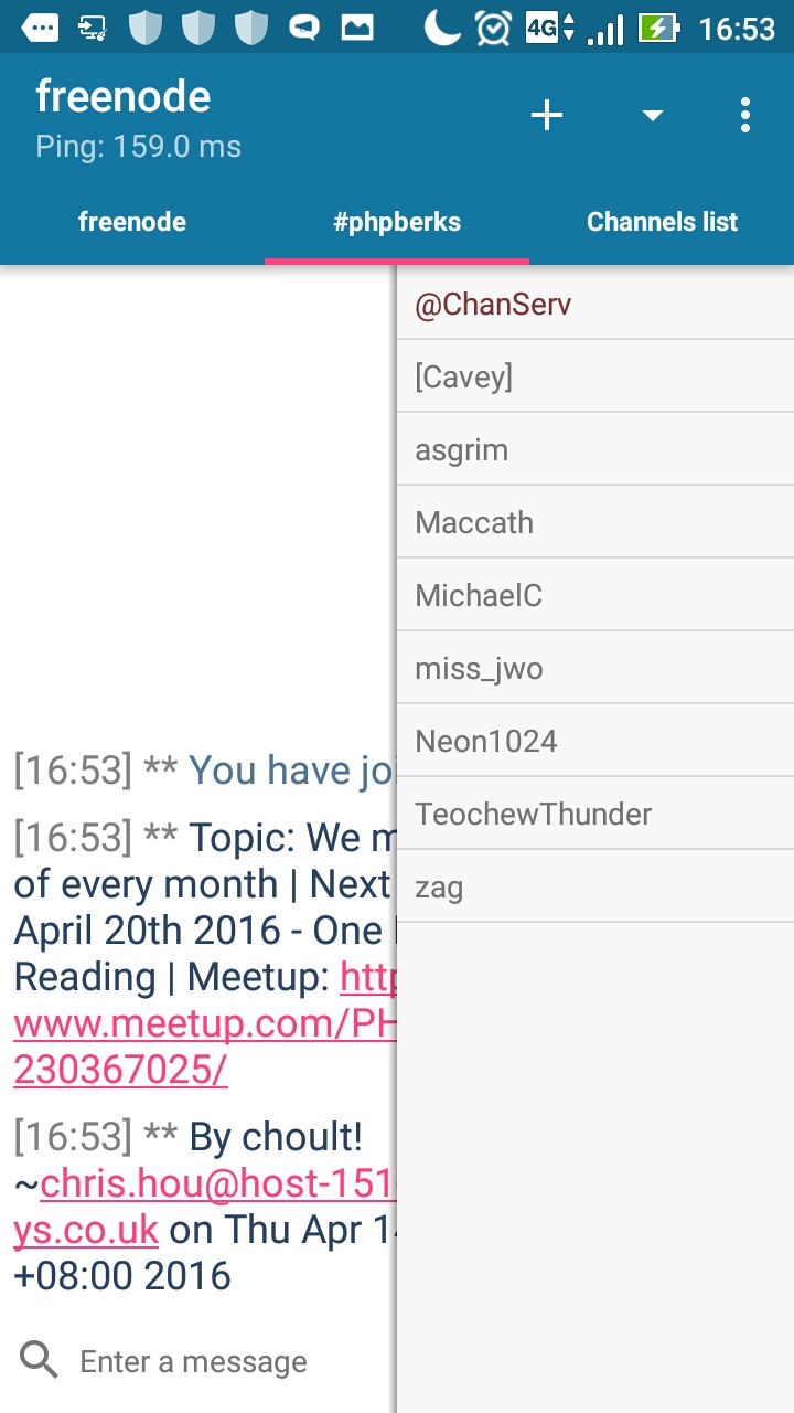 User list