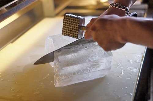 Breaking the ice.