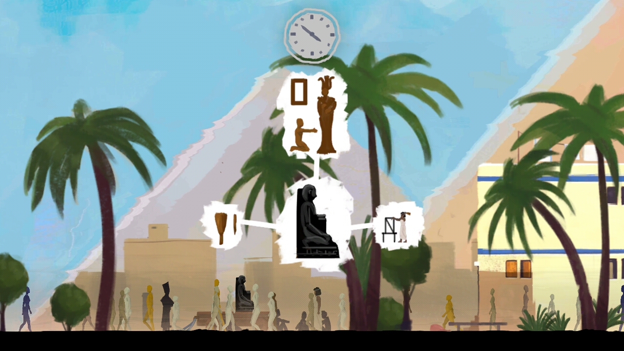 Another scene back in ancient Egypt.