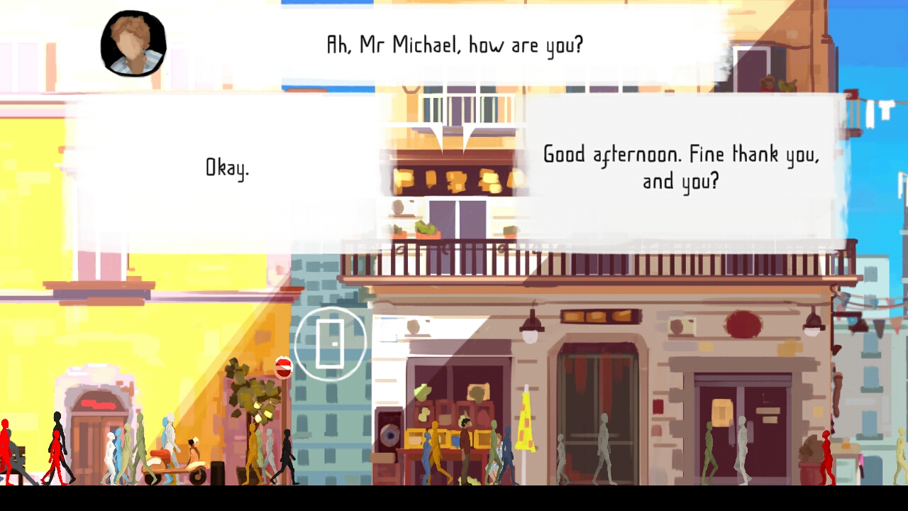 Uninspiring dialogue.