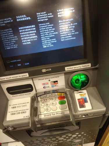 Automatic Teller Machine.
