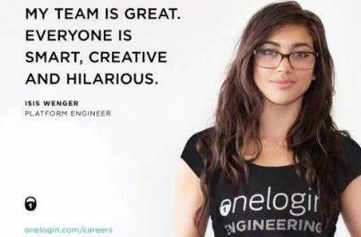 OneLogin ad campaign.