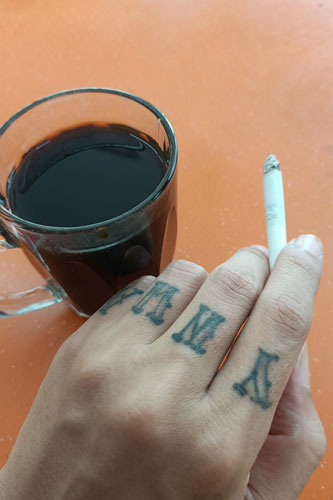 These tattoos help me filter out the undesirables.