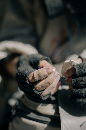 Preemptively binding that finger.