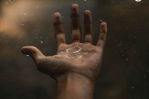 Be careful; it's raining.