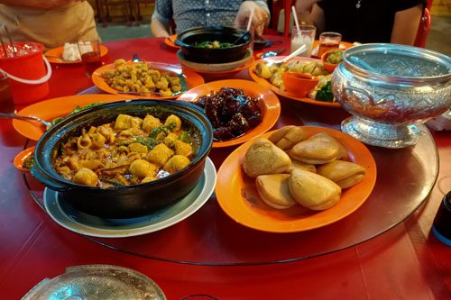 A banquet with friends.