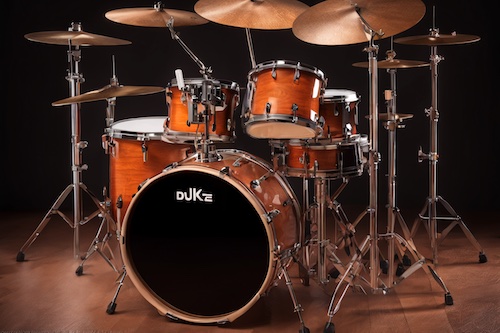 Full drum set.