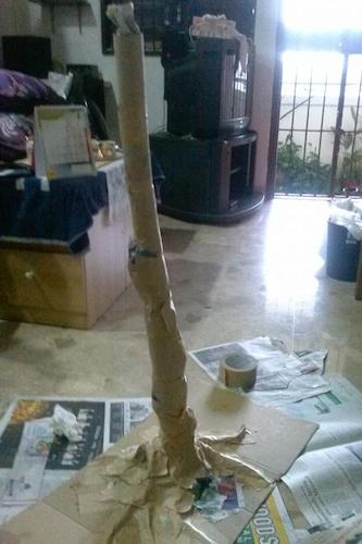 Just the trunk and roots.