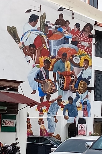 Street mural in George Town.