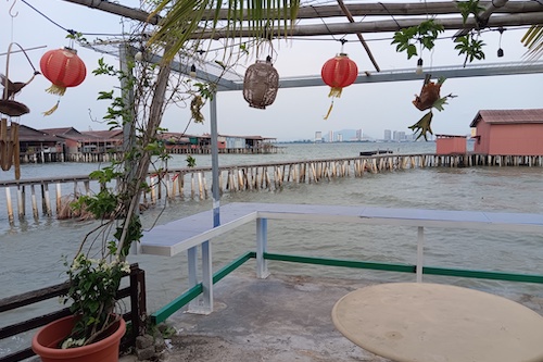 Tan Jetty, viewed from the side.