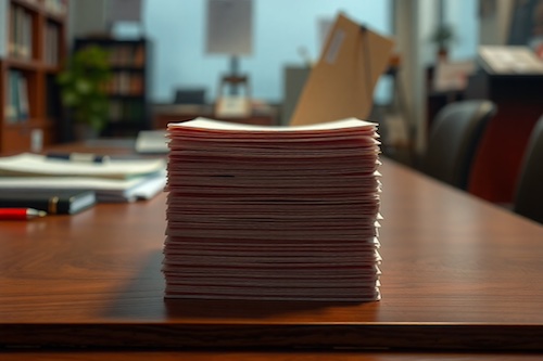 Number one on a stack of resumes.
