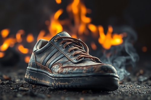 When someone's on fire, stamp on them.