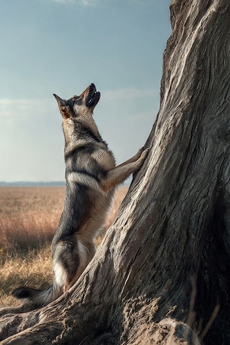 Barking up the wrong tree.