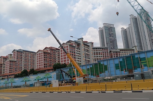Construction works.