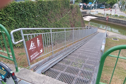 This lovely bike ramp.