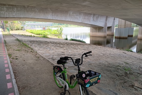 Huddling under this bridge for my Snickers break.